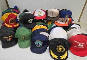 lot 218 image: LARGE Estate Lot of Vintage Trucker Hats