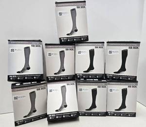 lot 229 image: 9 Pair of Brand New SB SOX Compression Sock - Size XL & L