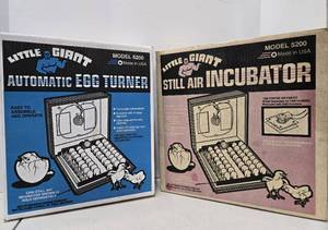 lot 250 image: Vintage Little Giant Egg Turner & Incubator 