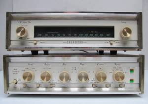 lot 290 image: Excellent Vintage SHERWOOD S-5000 Tube Amplifier & S-3000 IV Tuner with Manual