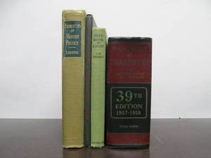 lot 293 image: 4 Vintage Hardcover Books on Physics & Chemistry