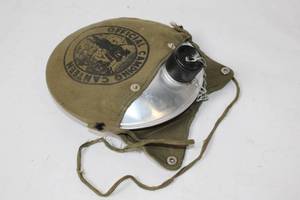 lot 5 image: Vintage ALU Camping Canteen with Cover and Chain Lid
