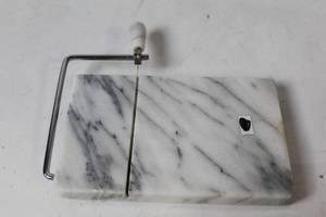 lot 53 image: Marble Cheese Slicer with Wire Cutter