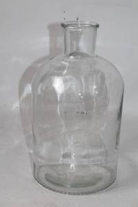 lot 62 image: Large Clear Glass Carboy Jug 13-Inch Tall