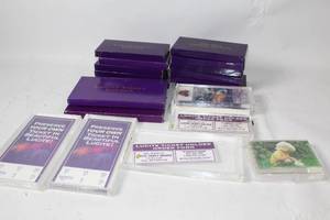 lot 88 image: Collection of Lucite Ticket Holders and Memorabilia