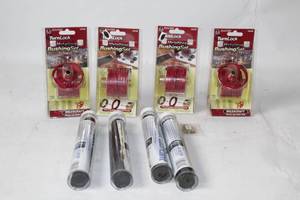 lot A-89 image: Lot of 3 Milescraft Router Bushing Sets and 4 Olson Saw Blade Lubricants