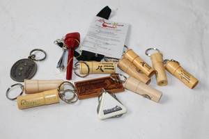 lot 121 image: Collection of Outdoor Themed Keychains and Accessories