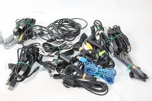 lot 128 image: Assorted Collection of USB and AV Cables with Various Connectors