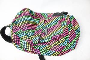 lot 160 image: Colorful Polka Dot Backpack with Built-In Speaker