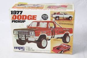 lot 215 image: 1977 Dodge Pickup Model Kit by MPC - Unassembled with Vinyl Tires