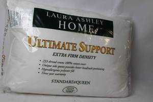 lot 232 image: Laura Ashley Home Ultimate Support Pillow, StandardQueen