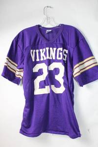 lot 236 image: Vintage Minnesota Vikings #23 Jersey, Medium 38-40