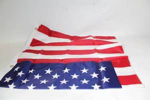 lot 247 image: American Flag with Grommets for Outdoor Display
