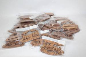 lot 250 image: Set of 25 Wooden Laser-Cut Carousel Horse Craft Kits