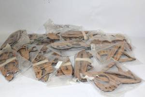 lot 252 image: Collection of 15 Sealed Wooden Deer and Sports Themed Coasters