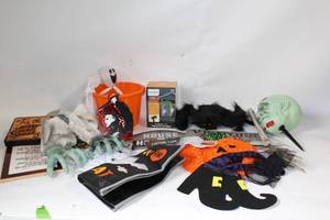 lot 256 image: Halloween Decor Bundle Spooky Props and Accessories Collection