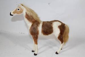 lot 261 image: Handcrafted Model Horse Figure with Realistic Features