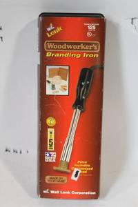lot 265 image: Lenk Woodworkers Branding Iron with Customization Options