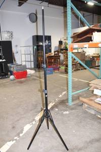 lot 278 image: Adjustable Black Tripod Stand for Lighting and Equipment