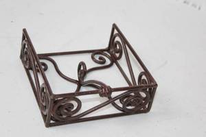 lot 307 image: Decorative Wrought Iron Napkin Holder