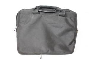 lot 313 image: Black Laptop Briefcase Carrying Bag with Zipper Compartments