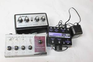 lot 322 image: Lot of 3 Vintage Audio Mixers Calrad, Cable Corp & ARTcessories