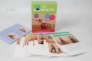 lot 331 image: 54 Ways to Work Out on the Ball Exercise Card Set