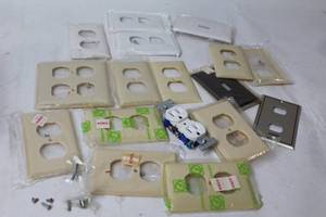 lot 337 image: Assorted Light Switch Covers and Outlet Plates