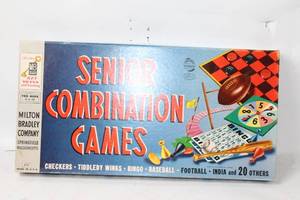 lot 340 image: Senior Combination Games Set by Milton Bradley Company
