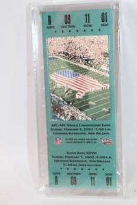 lot 346 image: Framed Super Bowl XXXVI Ticket - AFC-NFC World Championship Game, 2002
