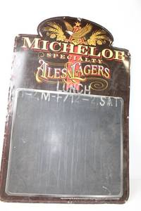 lot 355 image: Vintage 1997 Michelob Specialty Ales & Lagers Chalkboard Sign