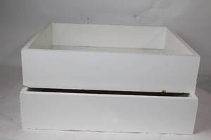 lot 359 image: Wooden Drawer Box with Edgebanding - Set of 2