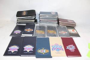 lot 361 image: Collection of Super Bowl Notepads Featuring Various Events