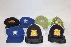 lot 394 image: Collection of 6 Branded Baseball Caps, Various Designs