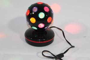lot 403 image: Colorful Rotating Disco Ball Light with Power Cord