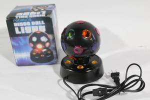 lot 408 image: Rotating Disco Ball Light with Colorful Illuminations