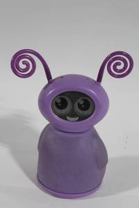 lot 409 image: Purple Interactive Toy Robot with Light-Up Face