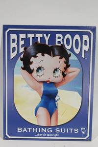 lot 462 image: Betty Boop Metal Bathing Suits Sign