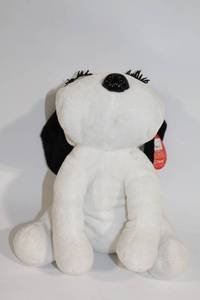 lot 468 image: Fiesta White and Black Plush Dog Toy