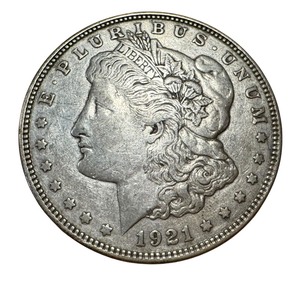 lot 6 image: 1921- D Morgan Silver Dollar Coin
