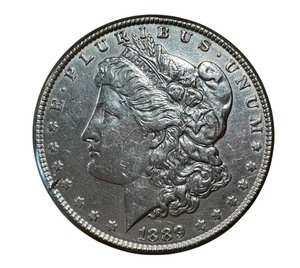 1889 Silver Dollar Morgan Coin