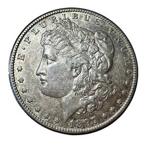 lot 36A image: 1897 -S Morgan Silver Dollar Coin
