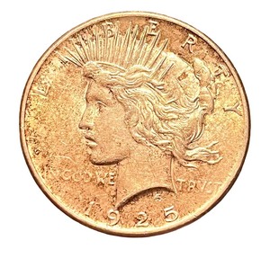 lot 3L image: 1925 Peace Silver Dollar Coin