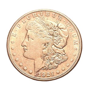 lot 9L image: 1921- S Morgan Silver Dollar Coin