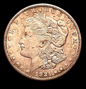 lot 14L image: 1921- S Morgan Silver Dollar Coin