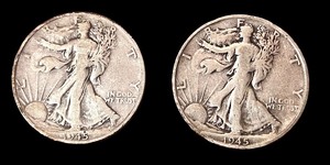 lot 26L image: 1945 Walking Liberty Half Dollar Coin Set