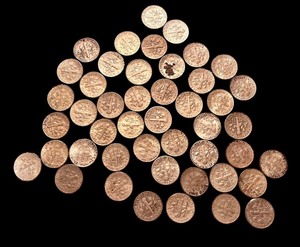 lot 45L image: Collection of Vintage U.S. Dime Coins