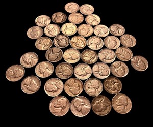 lot 46L image: Collection of 40 Jefferson Nickels - Pre-1960s