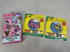 lot 28 image: New Lol Surprise Underwear and New Crayola Suncatcher Kits
