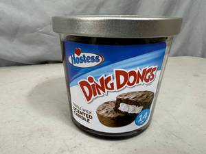 lot 95 image: New Hostess Ding Dongs Scented 3-Wick Candle